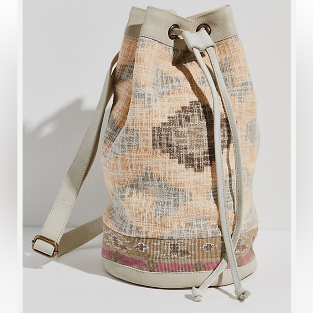 NWT- Free People Summer Days Southwest Bucket Sling Bag